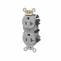 Leviton Electrical Receptacles Sm Dup Rec 20A -125V -Side Gray 5342-GY
